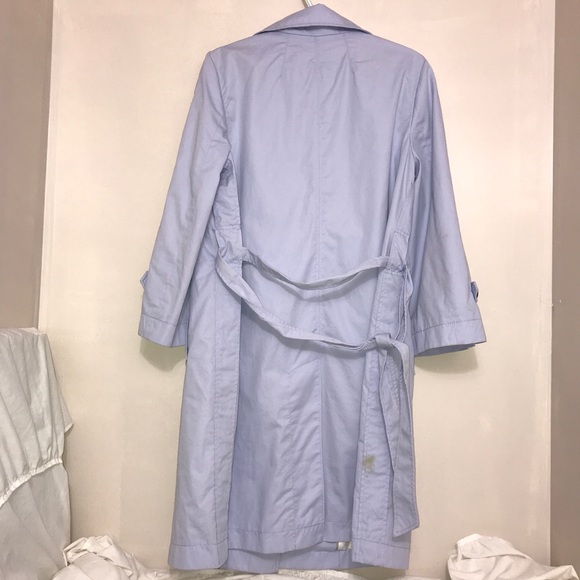 Banana Republic Periwinkle Blue Midi Trench Coat - Picture 6 of 14